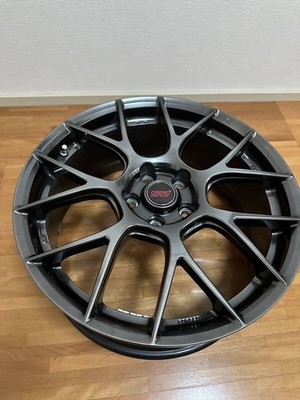 JDM Used 19STI Performance Wheel Dark Silver 8.0J 53 P.C.D 114.3 BBS f (No Tires) - Image 2