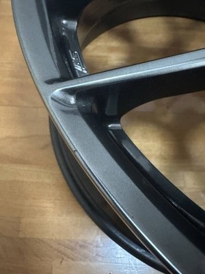 JDM Used 19STI Performance Wheel Dark Silver 8.0J 53 P.C.D 114.3 BBS f (No Tires) - Image 3
