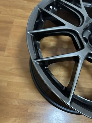 JDM Used 19STI Performance Wheel Dark Silver 8.0J 53 P.C.D 114.3 BBS f (No Tires) - Image 4
