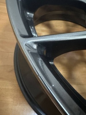 JDM Used 19STI Performance Wheel Dark Silver 8.0J 53 P.C.D 114.3 BBS f (No Tires) - Image 5