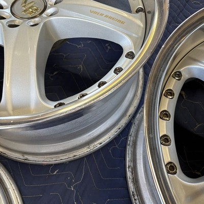 JDM Rare RAYS VOLK RACING AV3 18x8J +43 / 9J +44 PCD114.3 5H Rays Vol (No Tires) - Image 9