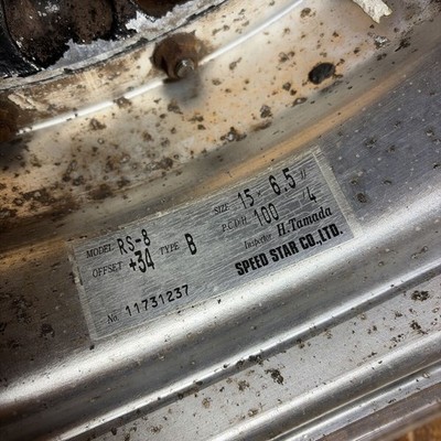 JDM Rare SSRWatanabeRS-8156.5J+34100/4-holeFits Alto Lapin Every Carry (No Tires) - Image 10