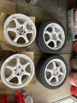JDM 5D 16 White Wheel 4-Wheel Set (No Tires)