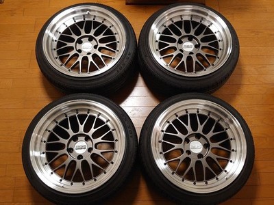 JDM 18BBS LM 10j +3 PCD114.3 4-Wheel Set (No Tires)