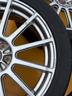 JDM Subaru STI 18-inch wheels — Fits Legacy Impreza etc. 7.5J +55 PCD (No Tires) - Image 5