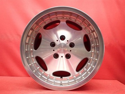 JDM Out of print rare deep-rim SPORSH AX aluminum wheels used. 4-Wheel Set 8 (No Tires) - Image 4