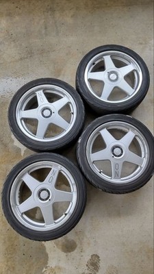 JDM OZ Futura Monorock 17x7J with tires multi 4-Wheel Set (No Tires)