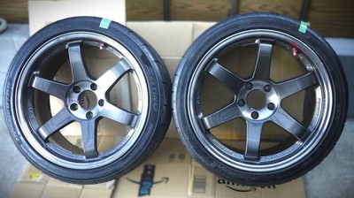 JDM Out of Print/Book RAYS VOLK RACING TE37SL 18x9.5J +22 PCD114.3 5H 2 (No Tires) - Image 2