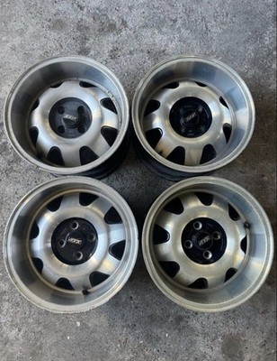 JDM Rare ATS E-type wheels 8J x R15 PCD100 deep rim. (No Tires)