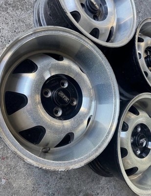 JDM Rare ATS E-type wheels 8J x R15 PCD100 deep rim. (No Tires) - Image 3