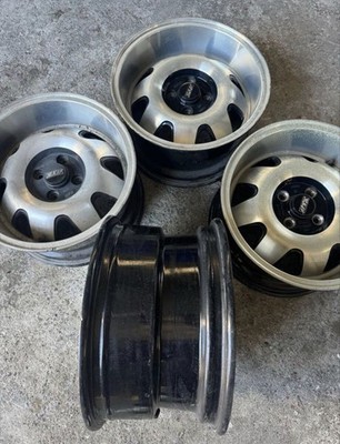 JDM Rare ATS E-type wheels 8J x R15 PCD100 deep rim. (No Tires) - Image 6