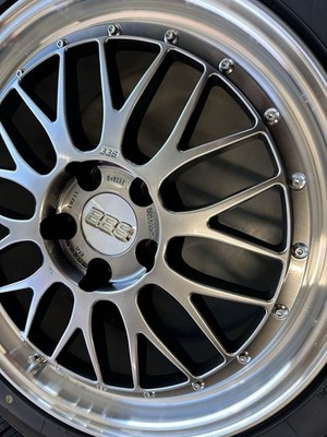 JDM BBS LM LM233 Diamond Black x Silver Diamond Cut 18x8.0J 5/114.3 +45 (No Tires) - Image 8