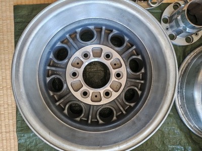 JDM Rare Chevrolet K5 Blazer C10 Subaru van genuine alloy wheels PCD 1 (No Tires) - Image 4