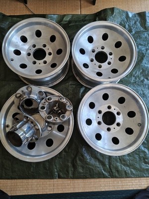 JDM Rare Chevrolet K5 Blazer C10 Subaru van genuine alloy wheels PCD 1 (No Tires) - Image 7