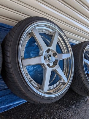 JDM WORK ZEAST ST1 194-Wheel Set PCD114.3 Front 8.5J +40 Rear 9.5J +44 b (No Tires) - Image 4