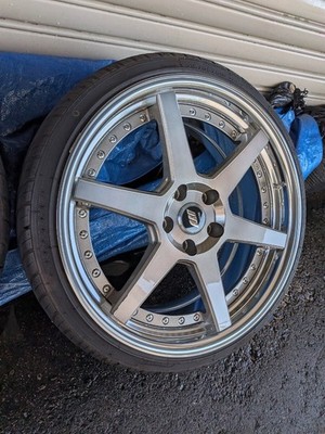 JDM WORK ZEAST ST1 194-Wheel Set PCD114.3 Front 8.5J +40 Rear 9.5J +44 b (No Tires) - Image 5