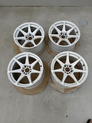 JDM CST Zero One Hyper 17-inch 9.5j +15 4-Wheel Set for Silvia and Sky (No Tires)