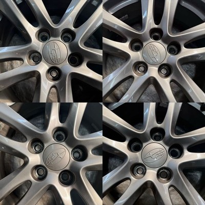 JDM Rare Subaru Impreza Genuine 16x6.5j+48 5-hole PCD100 4-Wheel Set XV CH s (No Tires) - Image 6
