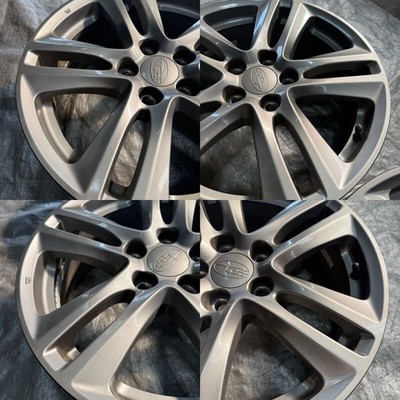 JDM Rare Subaru Impreza Genuine 16x6.5j+48 5-hole PCD100 4-Wheel Set XV CH s (No Tires) - Image 7