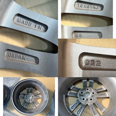 JDM Rare Subaru Impreza Genuine 16x6.5j+48 5-hole PCD100 4-Wheel Set XV CH s (No Tires) - Image 9