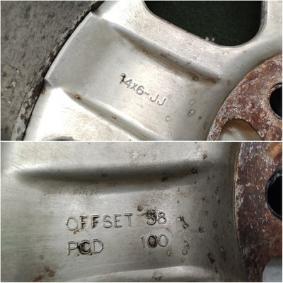 JDM Used Item Nothing Limited MUGEN M-2 forging 14x6J+38 100-4H 14-inc (No Tires) - Image 8