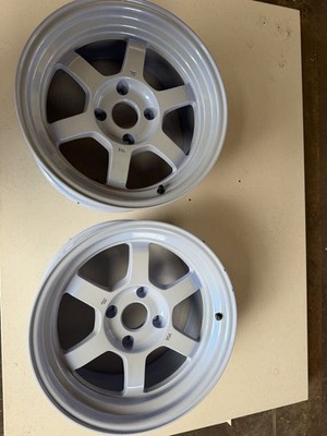 JDM RAYS VOLKRACING TE37V 168.5j+10 4H-114.3. 2-Wheel Set for AE86 180S (No Tires)