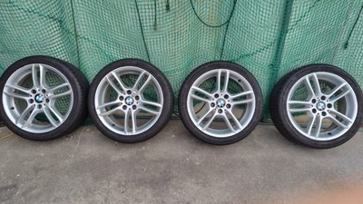 JDM Super Rear 8.5J BMW F20 Msports 18-inch 24/25 model Hancock tires (No Tires)