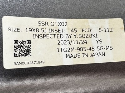 JDM SSR GTX02 19 BMW x2 etc. PCD112 br SSR (No Tires) - Image 9