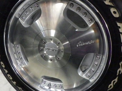 JDM Deep Rim Used Used Summer Tire Wheel 17-inch 4-Wheel Set / ZAUBER / (No Tires) - Image 3