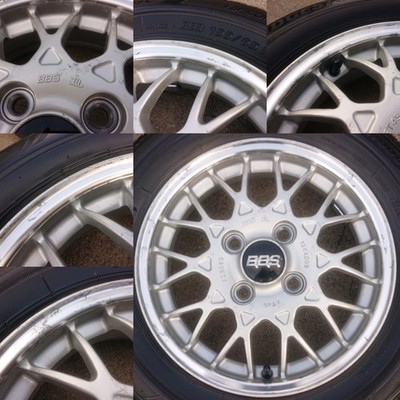 JDM Lightweight forging SUBARU Vivio genuine optional BBS 134.00B OFF+ (No Tires) - Image 6