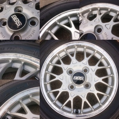 JDM Lightweight forging SUBARU Vivio genuine optional BBS 134.00B OFF+ (No Tires) - Image 7