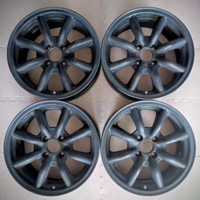 JDM F8F Watanabe PCD100 6.5J +35 4H 4-Wheel Set Watanabe Eight Spoke 15inch (No Tires)