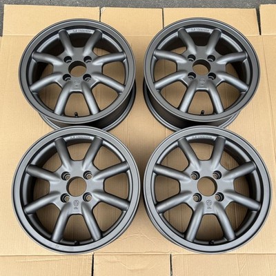 JDM Lightly used RS Watanabe Eight Spoke 15-inch 5.5J/100-4H Inset 40 (No Tires)