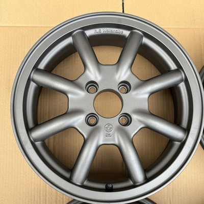 JDM Lightly used RS Watanabe Eight Spoke 15-inch 5.5J/100-4H Inset 40 (No Tires) - Image 3