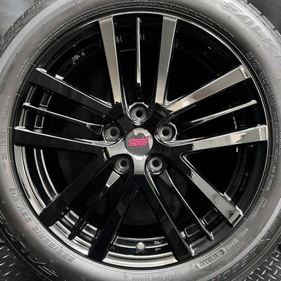 JDM 2023 model 9-9.5 tread depth GU Black Streck genuine option STI wh (No Tires) - Image 5