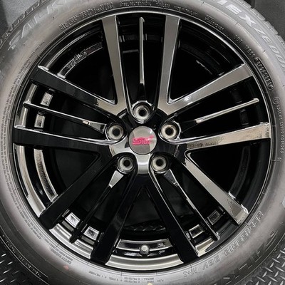 JDM 2023 model 9-9.5 tread depth GU Black Streck genuine option STI wh (No Tires) - Image 6