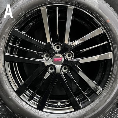 JDM 2023 model 9-9.5 tread depth GU Black Streck genuine option STI wh (No Tires) - Image 7