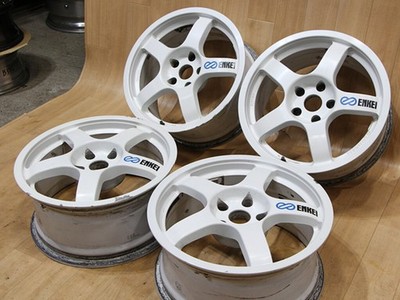 JDM B448 Rare ultra-rare Mitsubishi ENKEI WRC TARMAC EVO RALLY Enkei T (No Tires) - Image 6