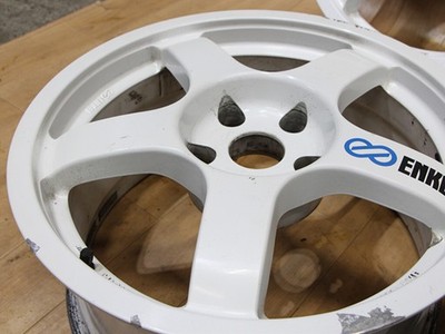 JDM B448 Rare ultra-rare Mitsubishi ENKEI WRC TARMAC EVO RALLY Enkei T (No Tires) - Image 7