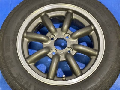 JDM Rare WATANABE RS8 RS-8 1415x6J 6.5+35 100/4 185/60R14 205/50R15 wh (No Tires) - Image 2