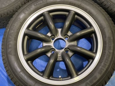 JDM Rare WATANABE RS8 RS-8 1415x6J 6.5+35 100/4 185/60R14 205/50R15 wh (No Tires) - Image 4