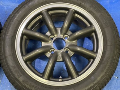 JDM Rare WATANABE RS8 RS-8 1415x6J 6.5+35 100/4 185/60R14 205/50R15 wh (No Tires) - Image 5