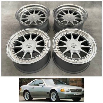 JDM Carlsson OZ Racing HARTGE 17-inch forging 3-piece wheels for W126 (No Tires)