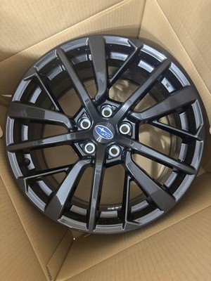 JDM Subaru WRX S4 Genuine 18-inch Aluminum Wheel 1 Piece Dark Gunmetal (No Tires) - Image 3