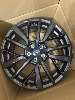 JDM Subaru WRX S4 Genuine 18-inch Aluminum Wheel 1 Piece Dark Gunmetal (No Tires) - Image 4