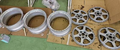 JDM Rare Item Tire and Wheel 4-Wheel Set RAYS VOLK RACING GT-P GTP 17 P (No Tires) - Image 5
