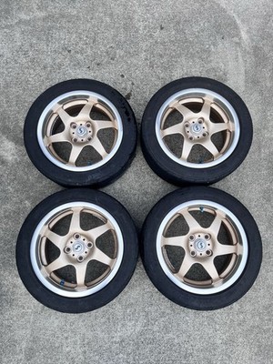 JDM RAYS VESTA Huhrer Sebring 15x7J +43 Blade Rays Wheels JDM USDM PCD1 (No Tires)