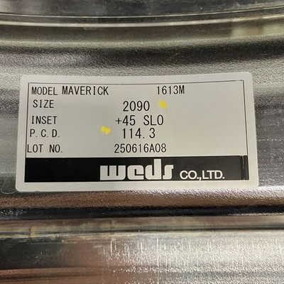 JDM WEDS Maverick 1613M 209j +45 PCD114.3 Toyo FD1 245/40R20 2025 Lexu (No Tires) - Image 5