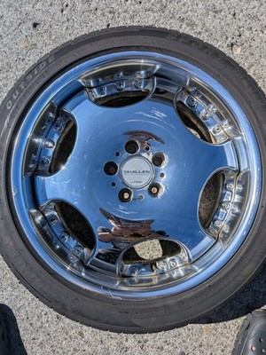 JDM AME SHALLEN Shallen Chrome Dish Wheels 4-Wheel Set 19-inch 8J br Ky (No Tires) - Image 2