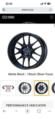 JDM ENKEI Enkei Racing 18-inch matte black wheels for BMW Spooler A90/ (No Tires)